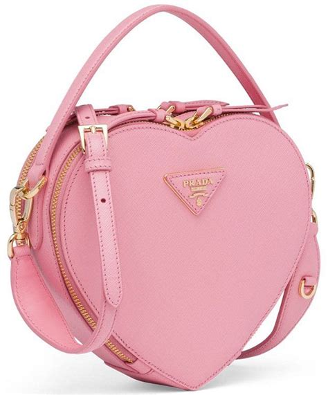 prada pink heart purse|small pink prada purse.